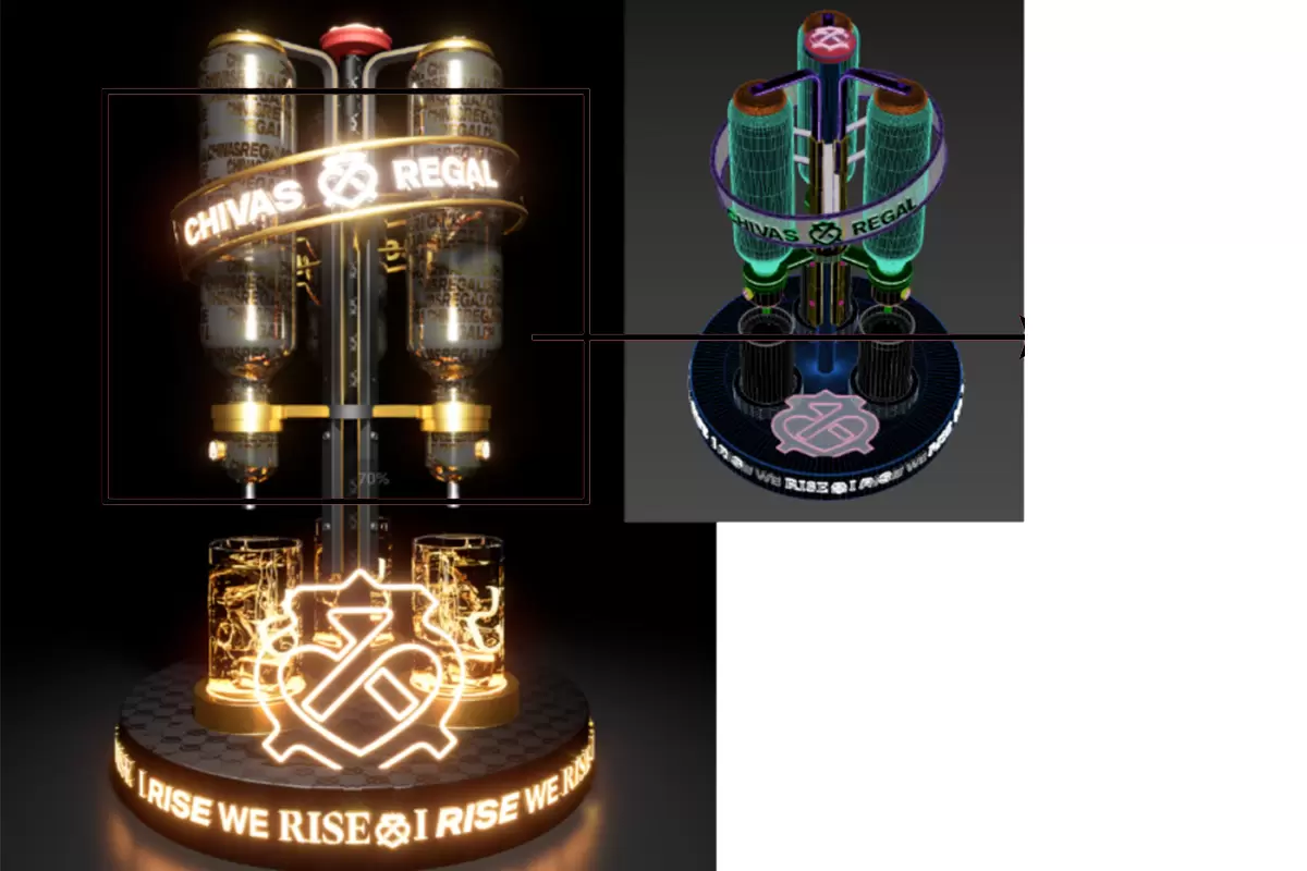 Red Wine Intelligent Display Stand